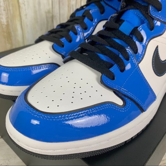 Air Jordan 1 Mid Signal Blue Men’s - Picture 8 of 8
